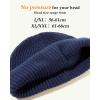 imageOversize LXLXXL Merino Wool Blend Short Fisheman Beanie Lightweight Warm Hat for Cold Weather WinterNavy