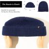 imageOversize LXLXXL Merino Wool Blend Short Fisheman Beanie Lightweight Warm Hat for Cold Weather WinterNavy