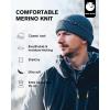 imageOversize LXLXXL Merino Wool Blend Short Fisheman Beanie Lightweight Warm Hat for Cold Weather WinterNavy