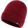 imageOversize LXLXXL Merino Wool Blend Short Fisheman Beanie Lightweight Warm Hat for Cold Weather WinterRed