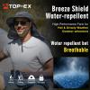 imageOversized XL XXL Mens UV 50 Waterproof Packable Mesh Neck Flap Sun Fishing Hat Bucket Bonnie HikingKhakiflap