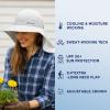 imageTOPEX Cooling Sun Hat with Neck Flap  UPF 50 Wide Brim Breathable Hat for Hiking Fishing ampamp Big HeadsLight Grey