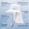 imageTOPEX Cooling Sun Hat with Neck Flap  UPF 50 Wide Brim Breathable Hat for Hiking Fishing ampamp Big HeadsWhite