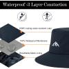 imageTOPEX LXLXXL UV50 Waterproof Bucket Sun Hat for Fishing Golf Hiking AllWeather Outdoor Rain Hat Stiff Brim94573navy Blue