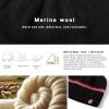 imageTOPEX MLXL Unisex 50 Merino Wool Skull Cap Warm Winter Beanie Hats Double Layer Knit Hat with Reflective Strips95586black