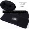 imageTOPEX MLXLXXL Beanies Hats Men Women Winter 100 Merino Wool Double LayerBlack2 Layer