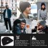 imageTOPEX MLXLXXL Beanies Hats Men Women Winter 100 Merino Wool Double LayerBlackfleece Lined
