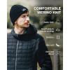 imageTOPEX MLXLXXL Beanies Hats Men Women Winter 100 Merino Wool Double LayerGreyfleece Lined