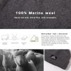 imageTOPEX MLXLXXL Beanies Hats Men Women Winter 100 Merino Wool Double LayerGreyfleece Lined