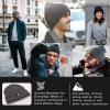 imageTOPEX MLXLXXL Beanies Hats Men Women Winter 100 Merino Wool Double LayerGreyfleece Lined