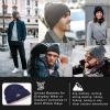 imageTOPEX MLXLXXL Beanies Hats Men Women Winter 100 Merino Wool Double LayerNavyfleece Lined