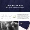imageTOPEX MLXLXXL Beanies Hats Men Women Winter 100 Merino Wool Double LayerNavyfleece Lined
