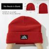 imageTOPEX MLXLXXL Beanies Hats Men Women Winter 100 Merino Wool Double LayerRedfleece Lined