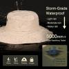 imageTOPEX Waterproof Ponytail RainProof UV50 Sun Hat Cooling Mesh Lining Women Ladies Fashion Oversized0702beige