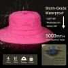 imageTOPEX Waterproof Ponytail RainProof UV50 Sun Hat Cooling Mesh Lining Women Ladies Fashion Oversized0702rose