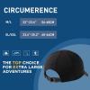 imageTOPEX XL XXL Oversized Waterproof Men Women Black Running Hydro Cooling Hat Baseball Cap for Large Heads