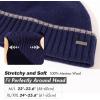 imageTOPEX XLXXL 100 Merino Wool Beanies Hats Men Fleece Lined Winter Knitted Hat Warm Cuffed Beanie95564navy