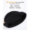 imageTOPEX XLXXL 100 Merino Wool Short Fisherman Beanie Hats for Men Women Knit Skull Cap Cuffed Beanies Warm Winter HatsBlack