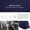imageTOPEX XLXXL 100 Merino Wool Short Fisherman Beanie Hats for Men Women Knit Skull Cap Cuffed Beanies Warm Winter HatsBlue