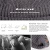 imageTOPEX XLXXL 100 Merino Wool Short Fisherman Beanie Hats for Men Women Knit Skull Cap Cuffed Beanies Warm Winter HatsGrey