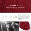 imageTOPEX XLXXL 100 Merino Wool Short Fisherman Beanie Hats for Men Women Knit Skull Cap Cuffed Beanies Warm Winter HatsRed