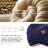 imageTOPEX XLXXL Dryknit Unisex 80 Merino Wool Waterproof Beanie with Ear Flap Warm Winter Fleece Lined Beanie HatBlue