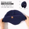 imageTOPEX XLXXL Dryknit Unisex 80 Merino Wool Waterproof Beanie with Ear Flap Warm Winter Fleece Lined Beanie HatBlue