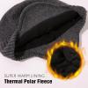 imageTOPEX XLXXL Dryknit Unisex 80 Merino Wool Waterproof Beanie with Ear Flap Warm Winter Fleece Lined Beanie HatGrey