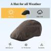 imageTOPEX XLXXL Mens Newsboy Flat Cap  Gatsby Irish Duckbill Cap for Golf Driving Waterproof ampamp UPF 50Black Waterproof Waxed Cotton