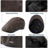 imageTOPEX XLXXL Mens Newsboy Flat Cap  Gatsby Irish Duckbill Cap for Golf Driving Waterproof ampamp UPF 50Black Waterproof Waxed Cotton