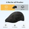 imageTOPEX XLXXL Mens Newsboy Flat Cap  Gatsby Irish Duckbill Cap for Golf Driving Waterproof ampamp UPF 50Black616 Waterproof