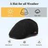 imageTOPEX XLXXL Mens Newsboy Flat Cap  Gatsby Irish Duckbill Cap for Golf Driving Waterproof ampamp UPF 50Blackwaterproof