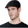 imageTOPEX XLXXL Mens Newsboy Flat Cap  Gatsby Irish Duckbill Cap for Golf Driving Waterproof ampamp UPF 50Blackwaterproof