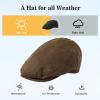 imageTOPEX XLXXL Mens Newsboy Flat Cap  Gatsby Irish Duckbill Cap for Golf Driving Waterproof ampamp UPF 50Coffee Waterproof Waxed Cotton