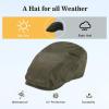 imageTOPEX XLXXL Mens Newsboy Flat Cap  Gatsby Irish Duckbill Cap for Golf Driving Waterproof ampamp UPF 50Green616 Waterproof