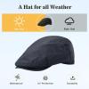 imageTOPEX XLXXL Mens Newsboy Flat Cap  Gatsby Irish Duckbill Cap for Golf Driving Waterproof ampamp UPF 50Navyblue616 Waterproof