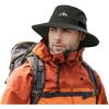 imageTOPEX LXLXXL UV50 Waterproof Bucket Sun Hat for Fishing Golf Hiking AllWeather Outdoor Rain Hat Stiff Brim94573army Green