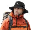 imageTOPEX LXLXXL UV50 Waterproof Bucket Sun Hat for Fishing Golf Hiking AllWeather Outdoor Rain Hat Stiff Brim94573black