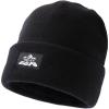 imageTOPEX MLXLXXL Beanies Hats Men Women Winter 100 Merino Wool Double LayerBlackfleece Lined