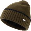 imageTOPEX XLXXL 100 Merino Wool Beanies Hats Men Fleece Lined Winter Knitted Hat Warm Cuffed Beanie95564green