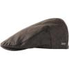 imageTOPEX XLXXL Mens Newsboy Flat Cap  Gatsby Irish Duckbill Cap for Golf Driving Waterproof ampamp UPF 50Black Waterproof Waxed Cotton