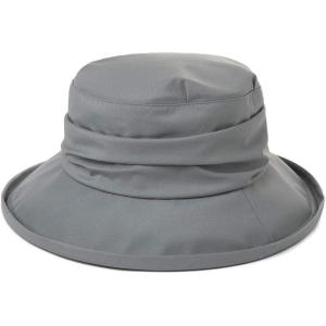 imageComhats Rain Hat for Women Waterproof Wide Brim Sun Hats for Ladies UV Protection Summer Bucket Hats Beach Packable 5562CM737grey