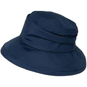 imageComhats Rain Hat for Women Waterproof Wide Brim Sun Hats for Ladies UV Protection Summer Bucket Hats Beach Packable 5562CM737navy
