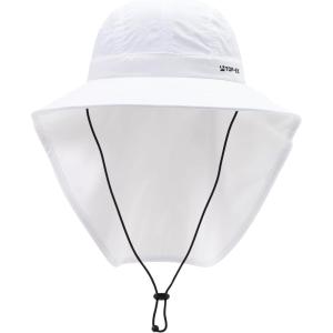 imageTOPEX Cooling Sun Hat with Neck Flap  UPF 50 Wide Brim Breathable Hat for Hiking Fishing ampamp Big HeadsWhite