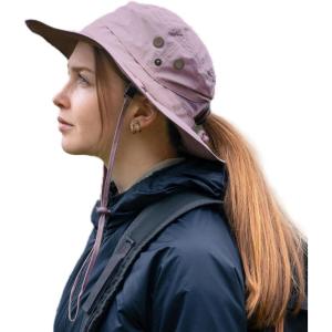 imageTOPEX Waterproof Ponytail RainProof UV50 Sun Hat Cooling Mesh Lining Women Ladies Fashion Oversized0702pink