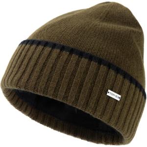 imageTOPEX XLXXL 100 Merino Wool Beanies Hats Men Fleece Lined Winter Knitted Hat Warm Cuffed Beanie95564green