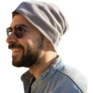 imageUnisex Oversize All Day ampamp Season Wool Blend Micro Weight Beanie Hat Soft Skin FriendlyGrey