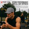 imageHydro Performance Snapback Baseball Cap Lightweight Cooling Hat for Large Heads Water Repellent Breathable FloatableGreyeco Pack