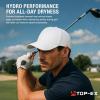 imageHydro Performance Snapback Baseball Cap Lightweight Cooling Hat for Large Heads Water Repellent Breathable FloatableWhiteeco Pack