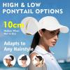 imageTOPEX Cooling UV 50 High Ponytail Baseball Cap for Women  Most Women Start with SM  Breathable for Running Golf SportsWhiteblack